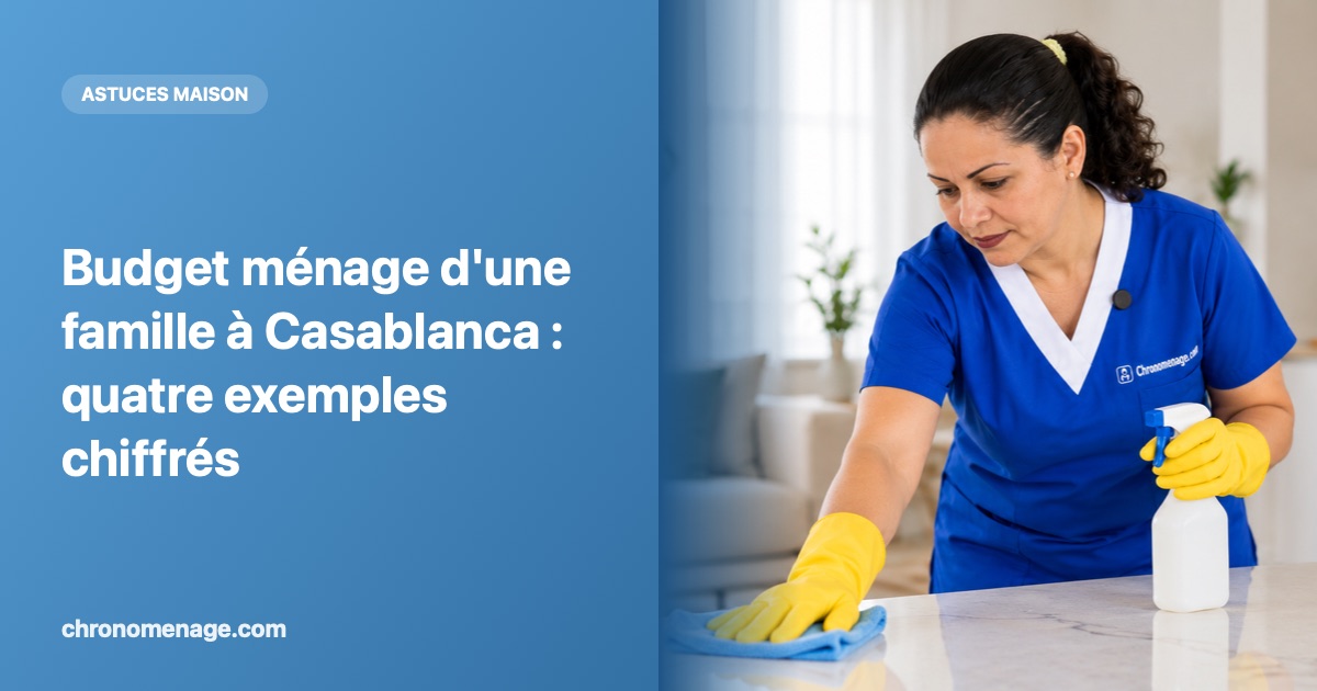 Budget ménage d'une famille à Casablanca : quatre exemples chiffrés