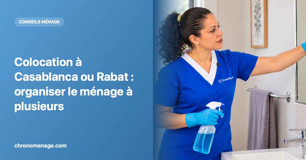 Colocation &agrave; Casablanca ou Rabat : organiser le m&eacute;nage &agrave; plusieurs